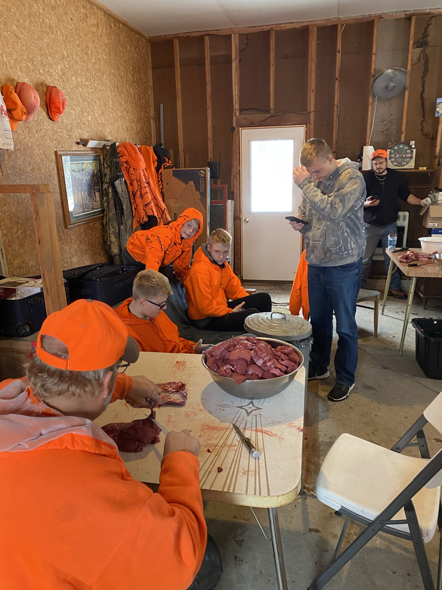 Cutting up Deer 4