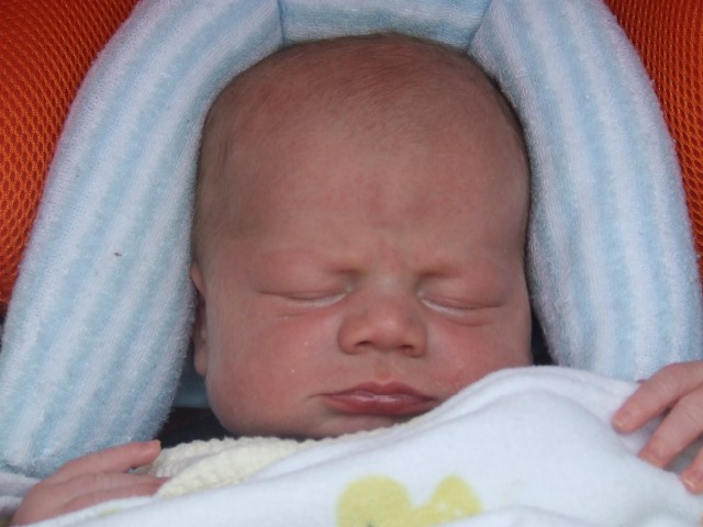 Philip up close - newborn